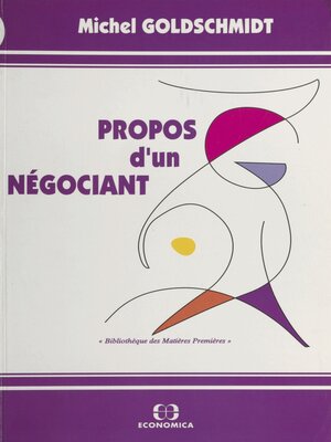 cover image of Propos d'un négociant
